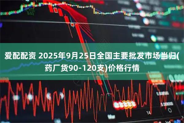 爱配配资 2025年9月25日全国主要批发市场当归(药厂货90-120支)价格行情