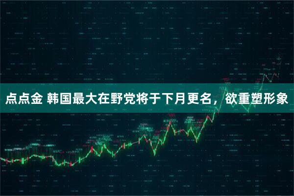 点点金 韩国最大在野党将于下月更名，欲重塑形象