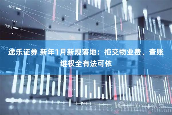 途乐证券 新年1月新规落地：拒交物业费、查账维权全有法可依